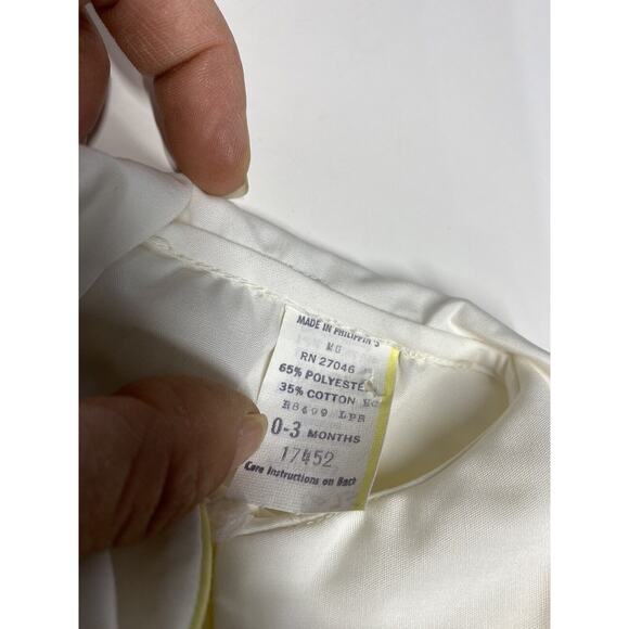 Adorable Vintage Peek a Boo Baby Outfit Overalls and Shirt Easter Pictures 0-3 m - Picture 4 of 8